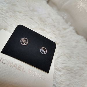 Mk silver earrings
